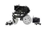 Silla de Ruedas Eléctrica de Aluminio Xtreme Power - 19 pulgadas - Negro Mate