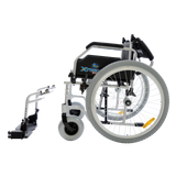 Silla de Ruedas Xtreme Aluminum - 20 pulgadas - Gris Hielo