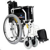 Silla de Ruedas Xtreme de Acero, con Freno - 20 pulgadas - Blanco Glaciar