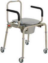 Silla Cómodo ReActiv de Acero con Ruedas Asiento - Gris