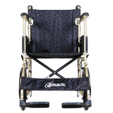 Silla de Ruedas de Traslado Movili Motion 18" Champagne con Ruedas 8" y 12"